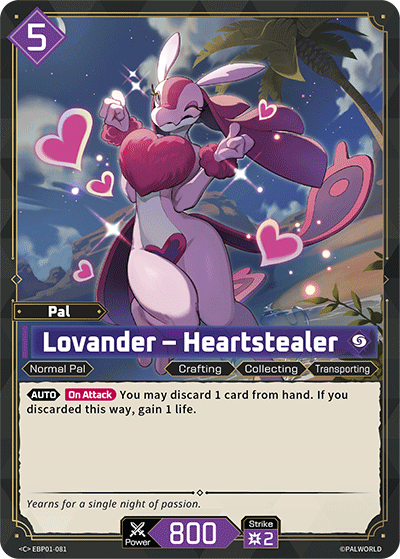 Lovander – Heartstealer EBP01-081 C Dawn of Palpagos Near Mint