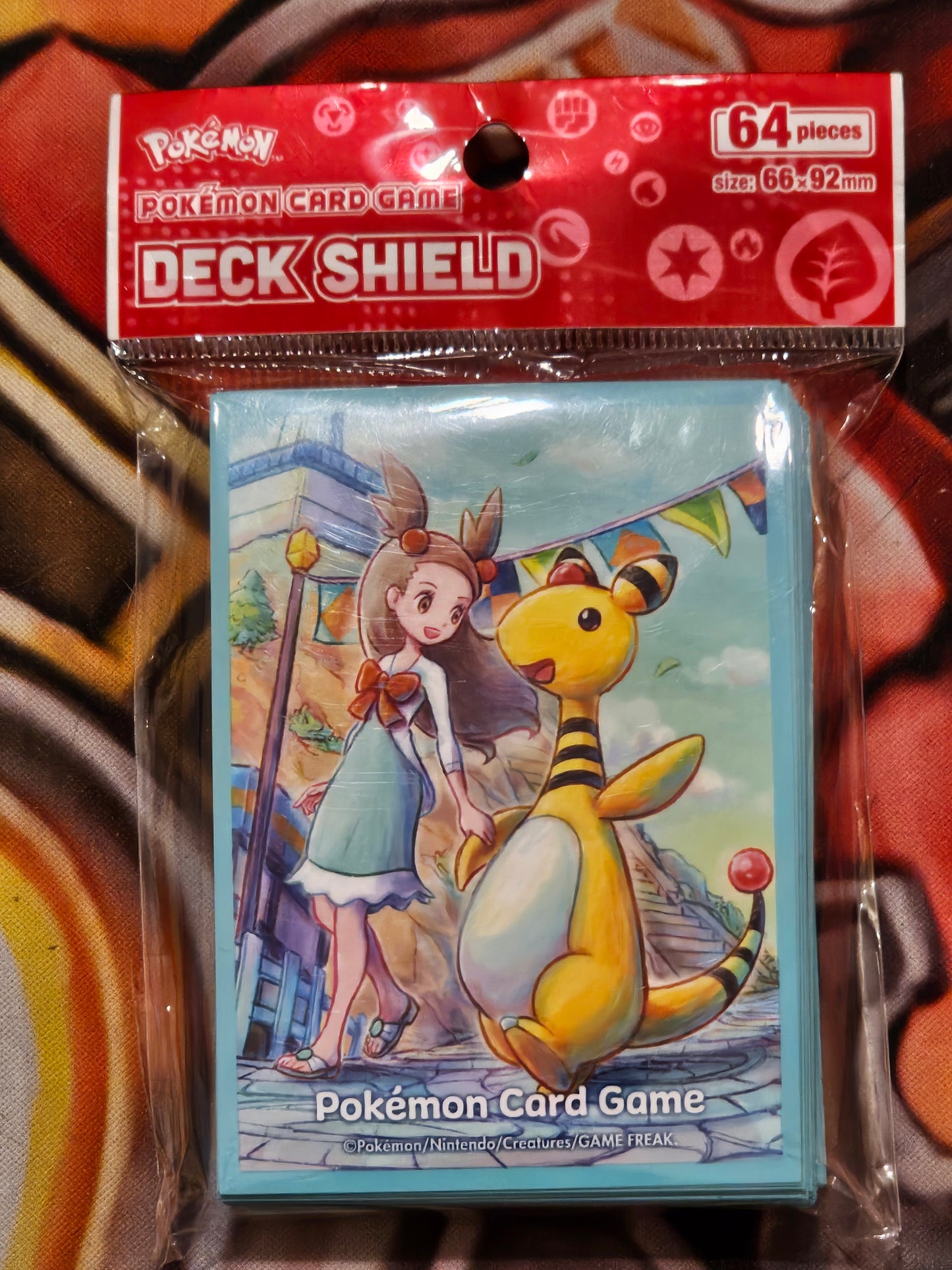 Pokemon TCG Sleeve - Jasmine and Ampharos