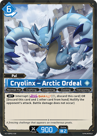 Cryolinx – Arctic Ordeal EBP01-038 C Dawn of Palpagos Near Mint