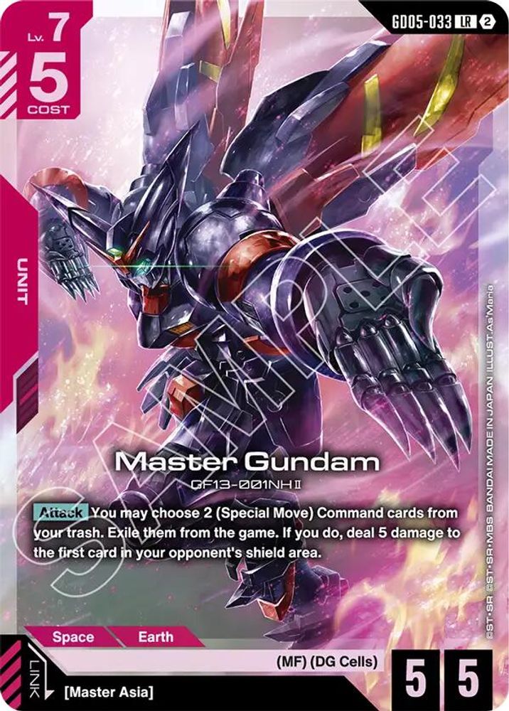 Master Gundam GD05-033 LR Freedom Ascension Holo Near Mint