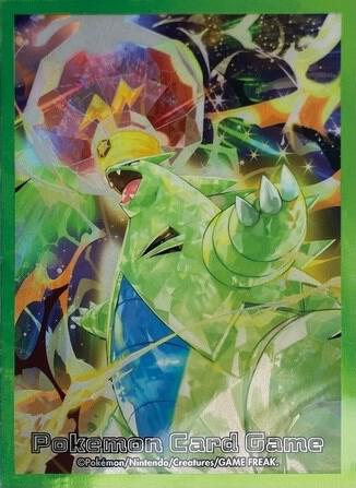 Pokemon Card Game Card Sleeve: Terastal Tyranitar (64-Pack)