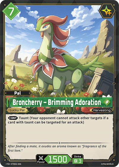 Broncherry – Brimming Adoration ETD02-006 TD "Dawn of Palpagos Green・Purple" NM