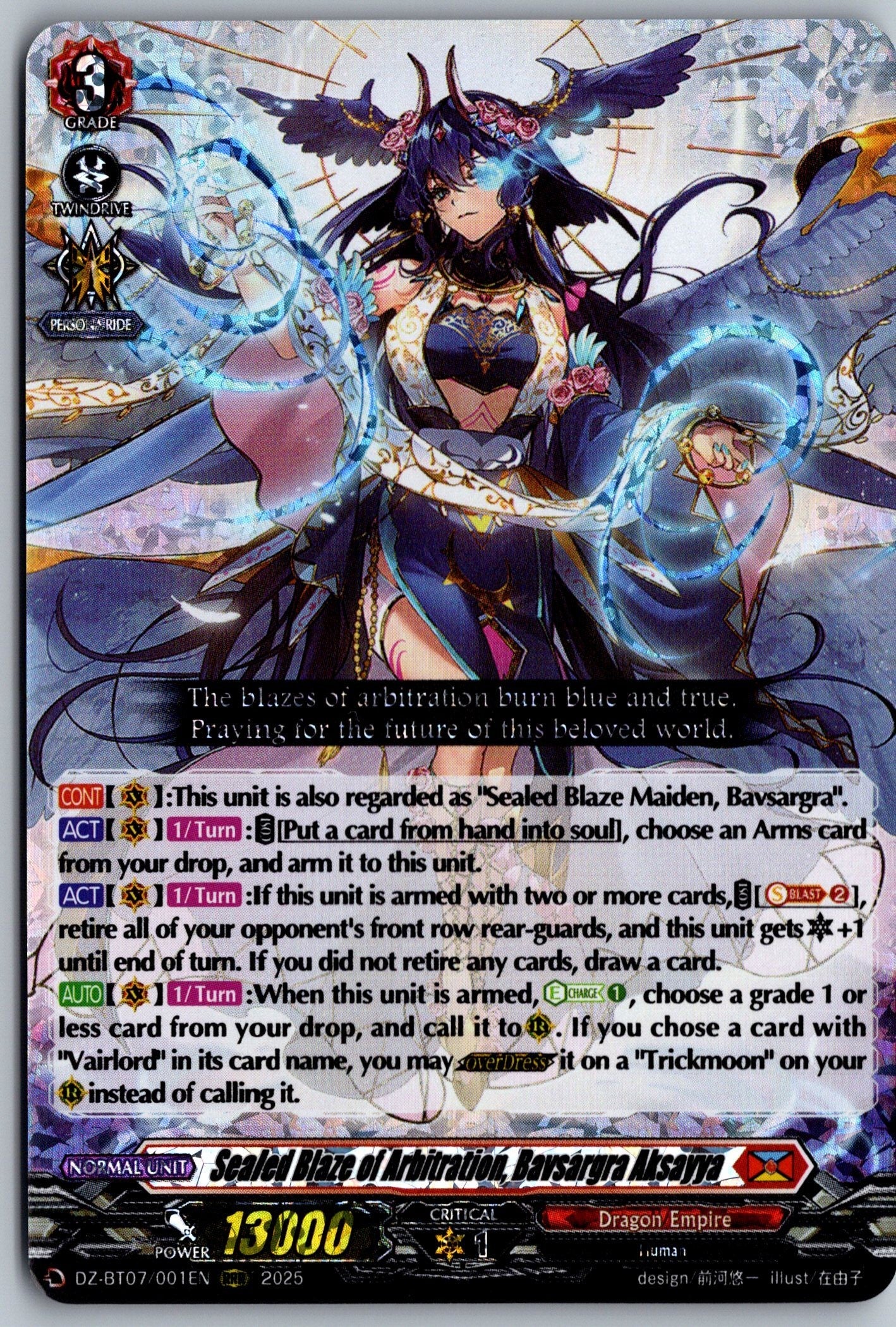 Sealed Blaze of Arbitration, Bavsargra Aksayya