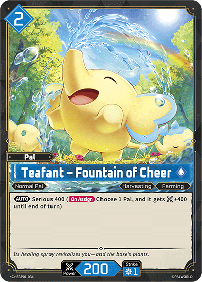 Teafant – Fountain of Cheer EBP01-034 C Dawn of Palpagos Near Mint