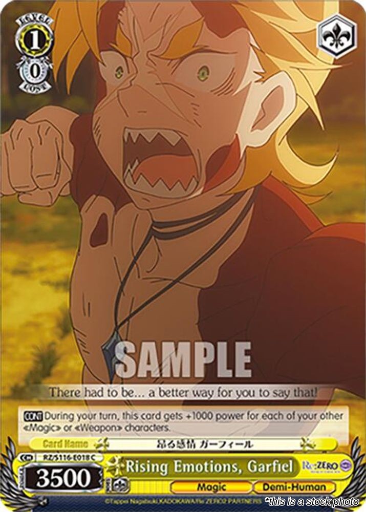 Rising Emotions, Garfiel