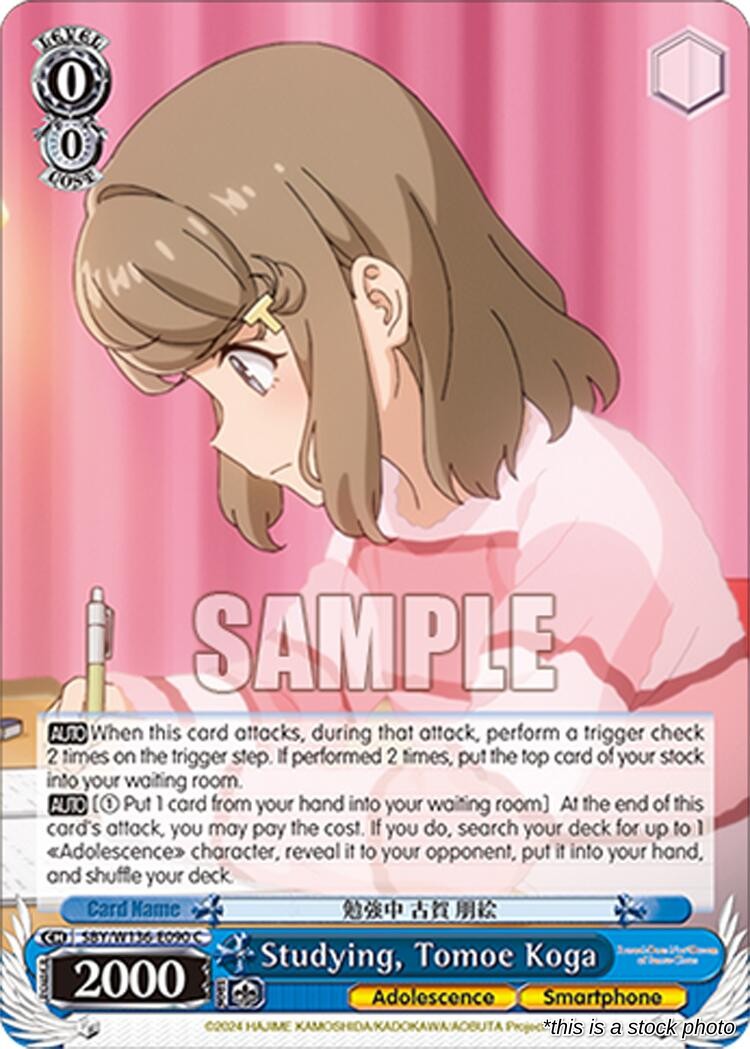 Studying, Tomoe Koga