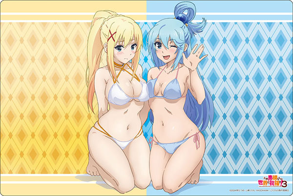 Bushiroad Rubber Mat Collection V2 Vol.1394 KonoSuba (Kono Subarashii Sekai ni Shukufuku wo!) 3 "Aqua & Darkness" Swimsuit ver.