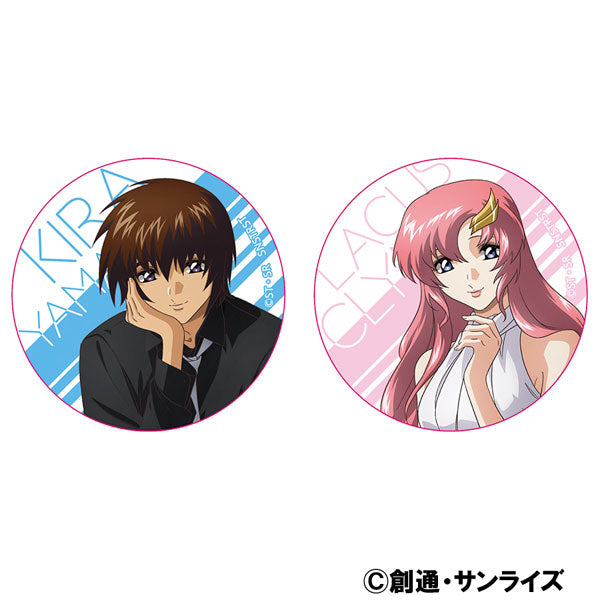Mobile Suit Gundam SEED Freedom Tin Badge Set Kira Yamato & Lacus Clyne