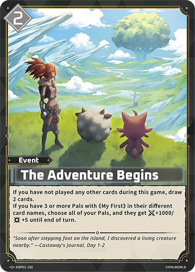 The Adventure Begins EBP01-100 U Dawn of Palpagos Near Mint