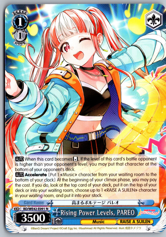Rising Power Levels, PAREO