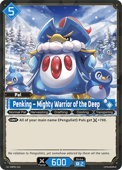 Penking – Mighty Warrior of the Deep EBP01-031 U Dawn of Palpagos Near Mint