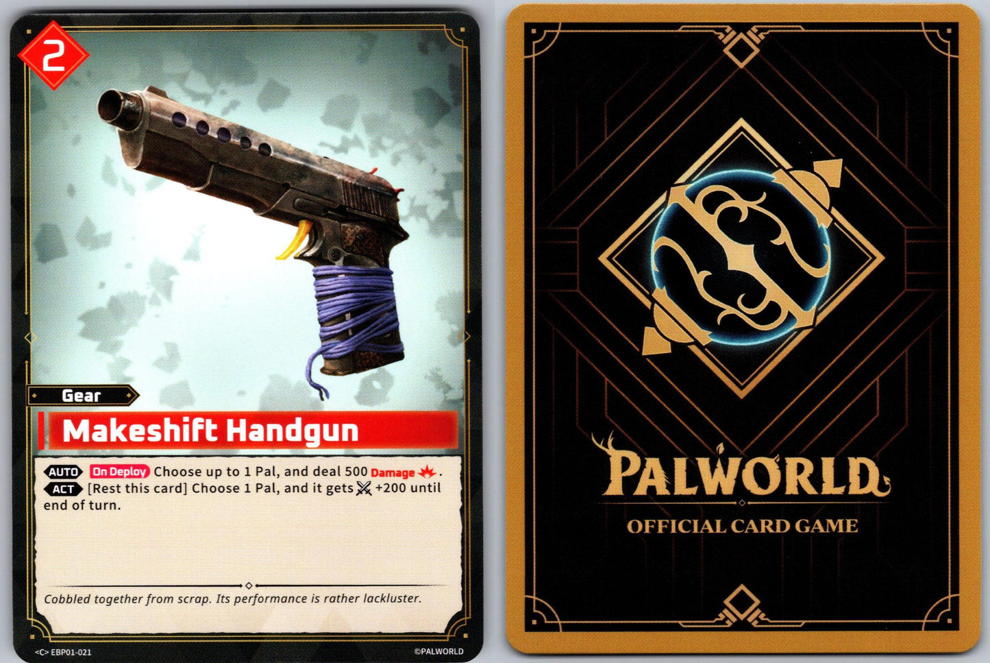 Makeshift Handgun EBP01-021 C Palworld Dawn of Palpagos Near Mint