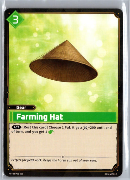 Farming Hat EBP01-069 C Dawn of Palpagos Near Mint