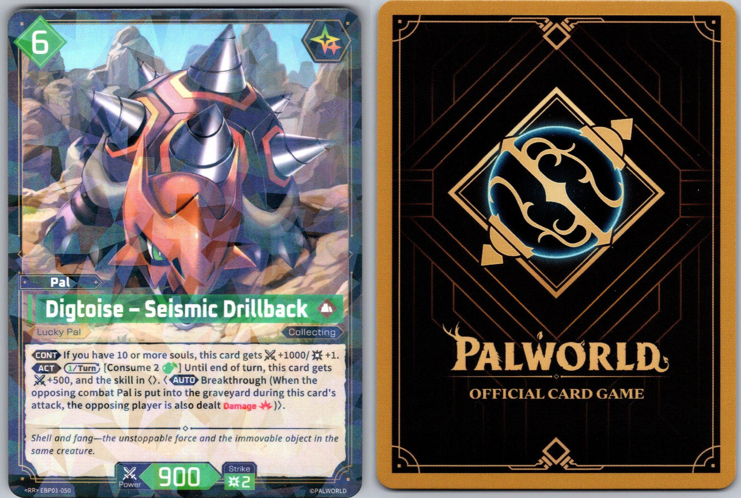 Digtoise – Seismic Drillback EBP01-050 RR Palworld Dawn of Palpagos Near Mint