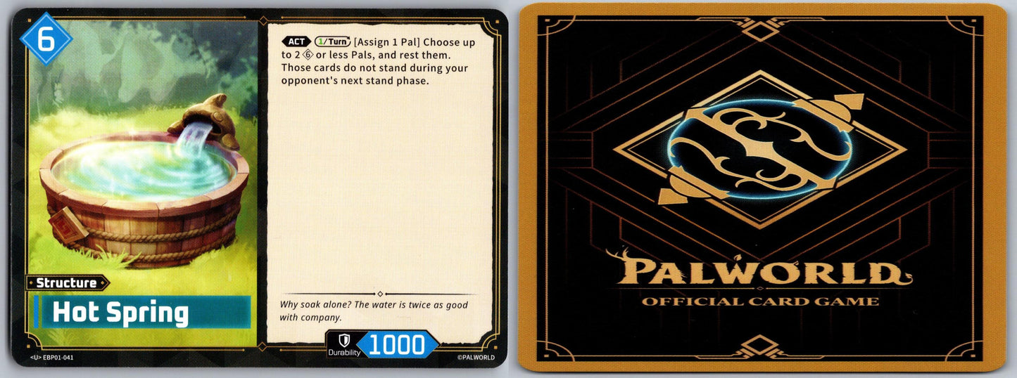 Hot Spring EBP01-041 U Palworld Dawn of Palpagos Near Mint