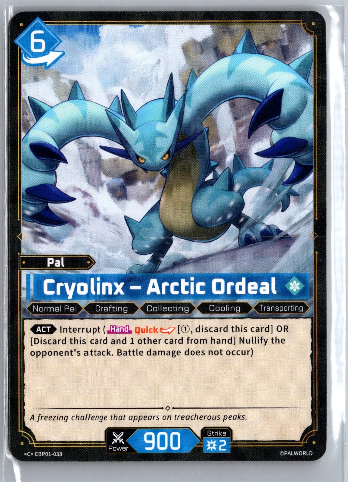 Cryolinx – Arctic Ordeal EBP01-038 C Dawn of Palpagos Near Mint