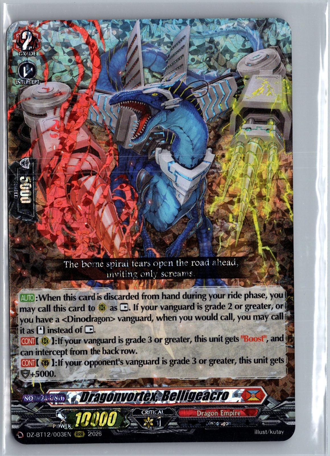 Dragonvortex, Belligeacro DZ-BT12/003EN Cardfight!! Vanguard DZ-BT12: Chasm of Lost Souls NM