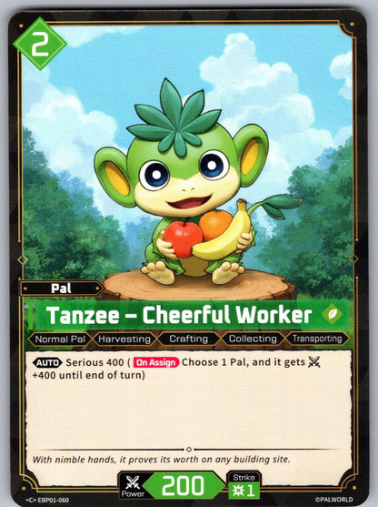 Tanzee – Cheerful Worker EBP01-060 C Palworld Dawn of Palpagos Near Mint