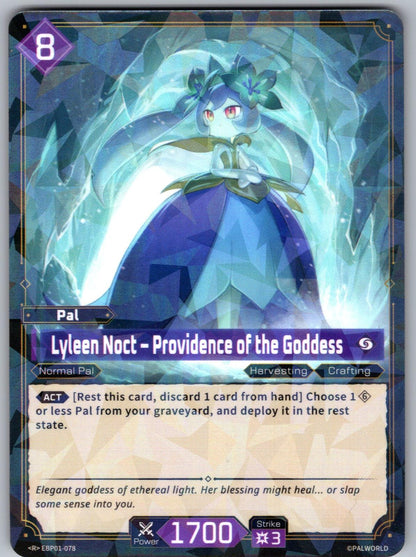 Lyleen Noct – Providence of the Goddess EBP01-078 R Palworld Dawn of Palpagos NM