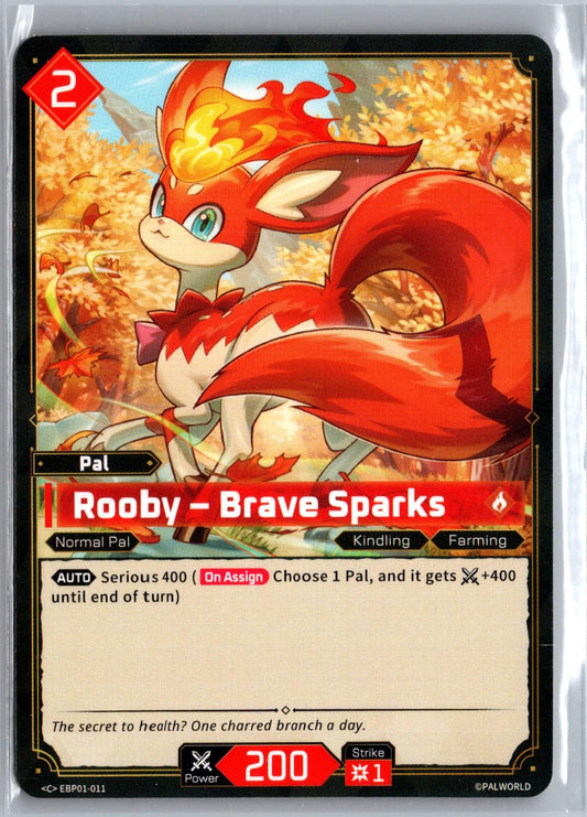 Rooby – Brave Sparks EBP01-011 C Dawn of Palpagos Near Mint