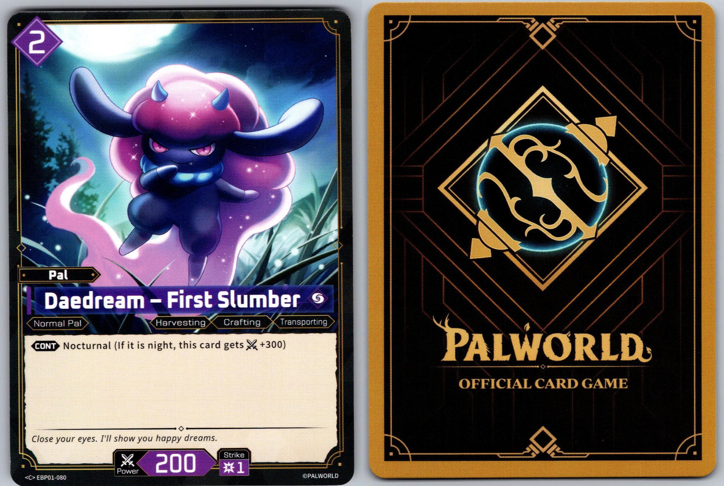 Daedream – First Slumber EBP01-080 C Palworld Dawn of Palpagos Near Mint
