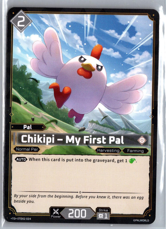 Chikipi – My First Pal ETD02-024 Trial Deck "Dawn of Palpagos Green・Purple" NM