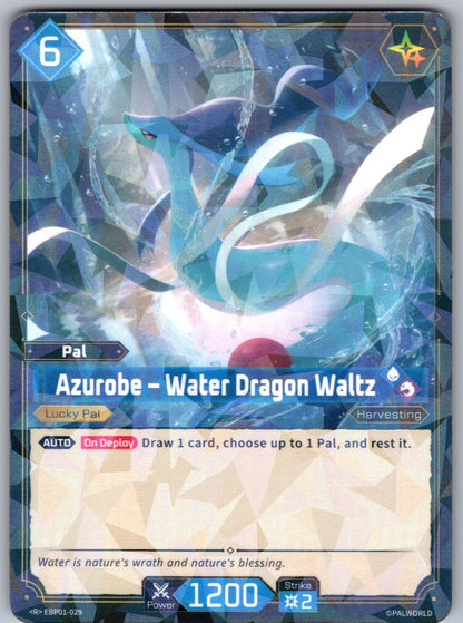 Azurobe – Water Dragon Waltz EBP01-029 R Palworld Dawn of Palpagos Near Mint