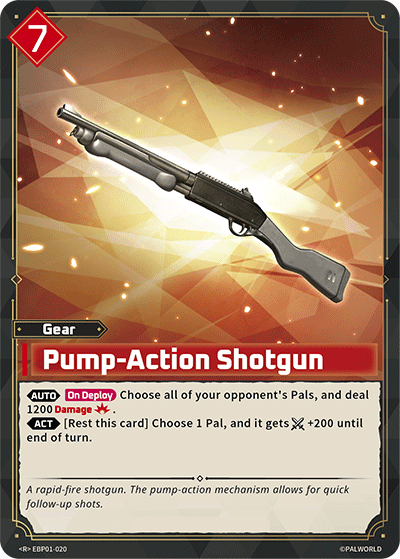 Pump-Action Shotgun EBP01-020 R Dawn of Palpagos Near Mint