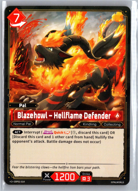 Blazehowl – Hellflame Defender EBP01-014 C Dawn of Palpagos Near Mint