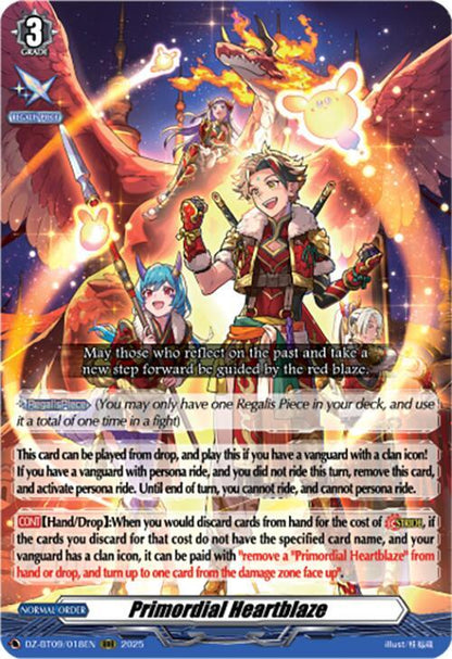 Primordial Heartblaze DZ-BT09/018EN Cardfight!! Vanguard DZ-BT09: Super Brave Detonation NM