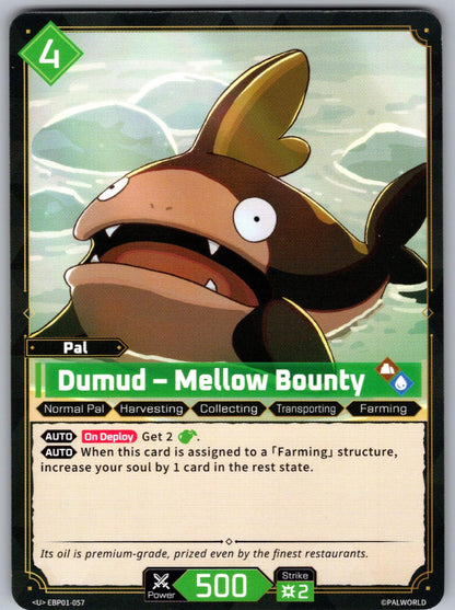 Dumud – Mellow Bounty EBP01-057 U Palworld Dawn of Palpagos Near Mint