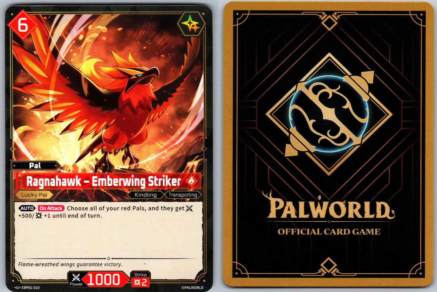 Ragnahawk – Emberwing Striker EBP01-010 U Palworld Dawn of Palpagos Near Mint