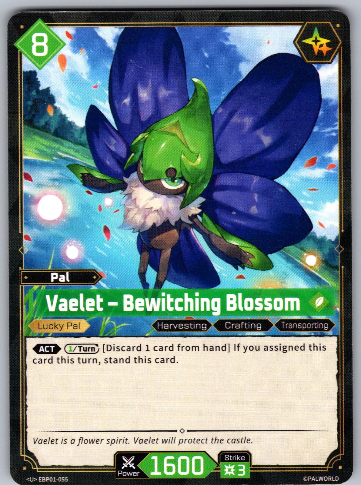 Vaelet – Bewitching Blossom EBP01-055 U Palworld Dawn of Palpagos Near Mint