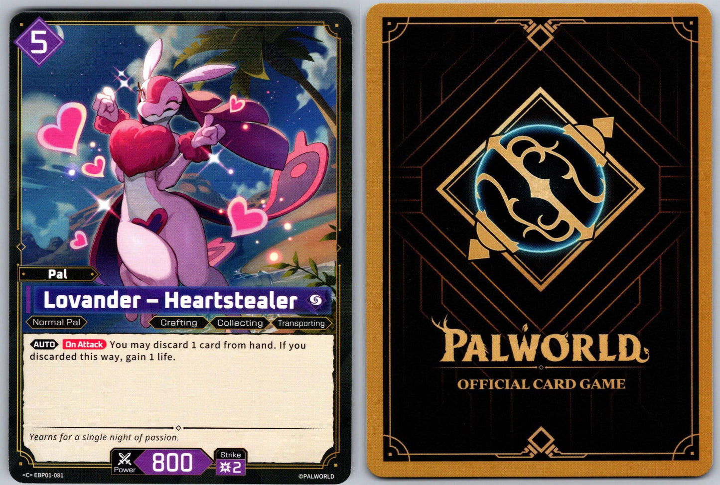 Lovander – Heartstealer EBP01-081 C Palworld Dawn of Palpagos Near Mint