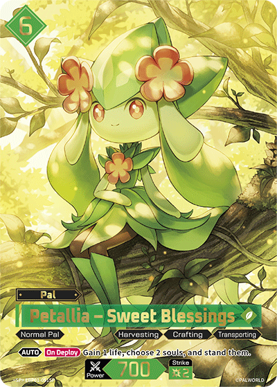 Petallia – Sweet Blessings EBP01-051SP SP Palworld Dawn of Palpagos NM