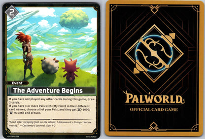 The Adventure Begins EBP01-100 U Palworld Dawn of Palpagos Near Mint