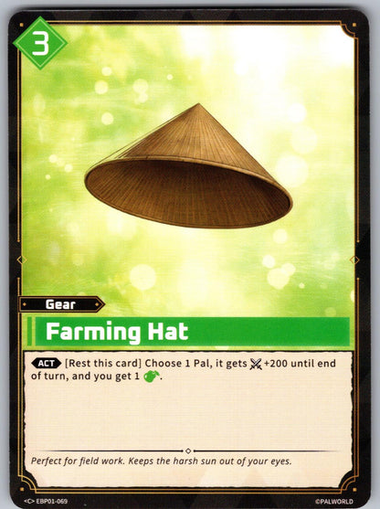 Farming Hat EBP01-069 C Palworld Dawn of Palpagos Near Mint