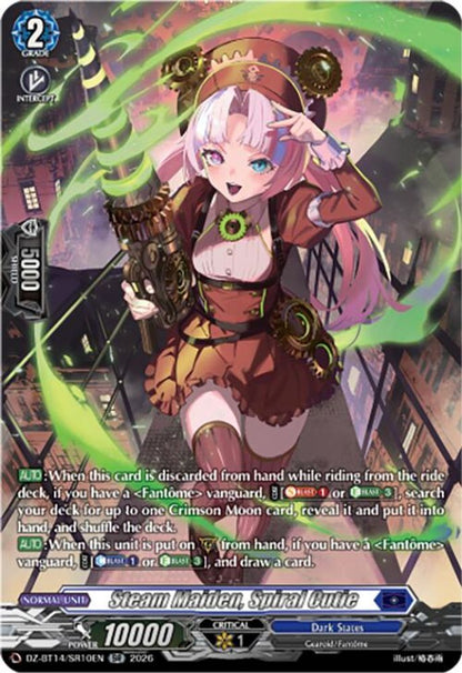 Steam Maiden, Spiral Cutie (SR) DZ-BT14/SR10EN Cardfight!! Vanguard DZ-BT14: Envoys of the Crimson Moon NM