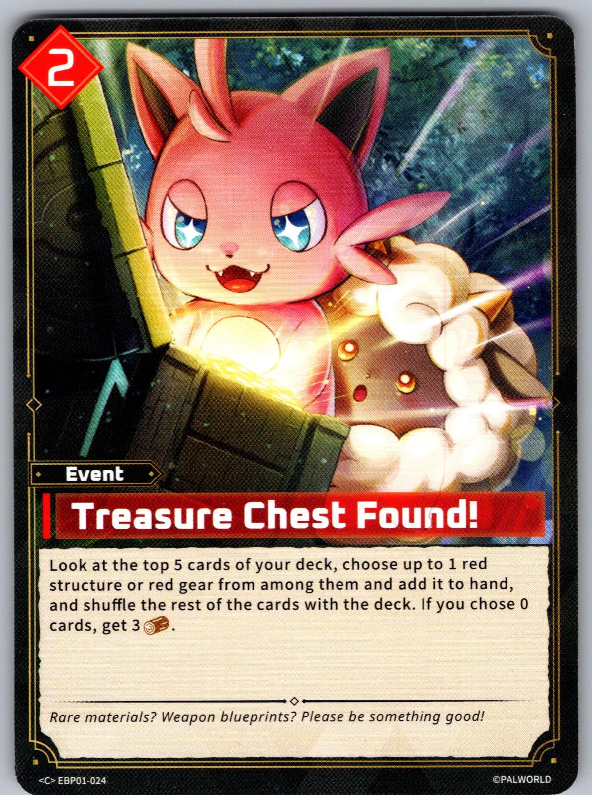 Treasure Chest Found! EBP01-024 C Palworld Dawn of Palpagos Near Mint