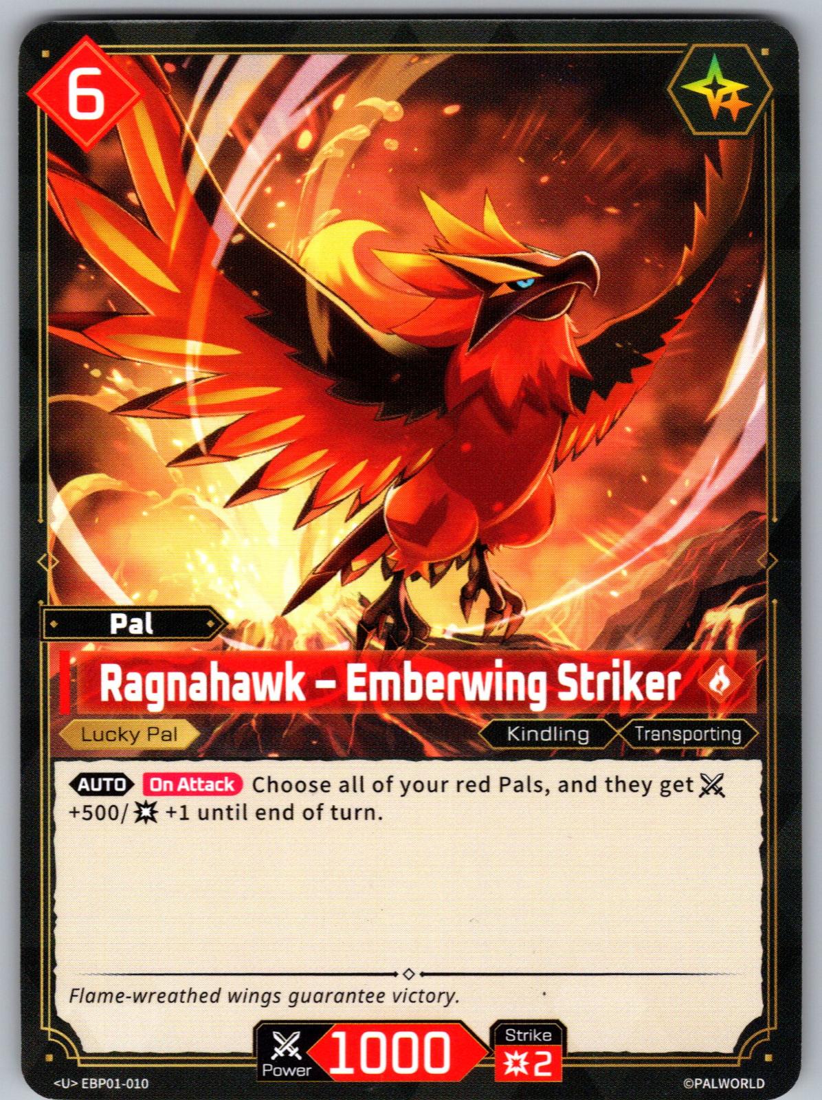 Ragnahawk – Emberwing Striker EBP01-010 U Palworld Dawn of Palpagos Near Mint