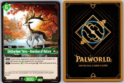 Eikthyrdeer Terra – Guardian of Nature ETD02-005 Palworld TD "DoPGreenPurple" NM