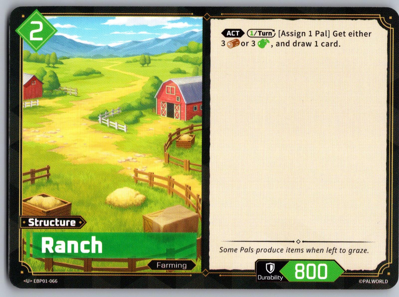 Ranch EBP01-066 U Palworld Dawn of Palpagos Near Mint
