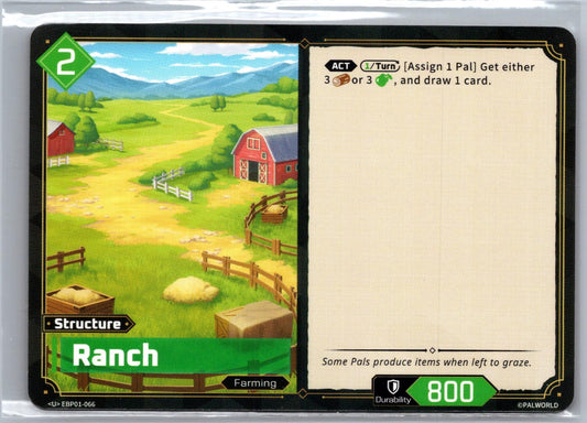 Ranch EBP01-066 U Dawn of Palpagos Near Mint
