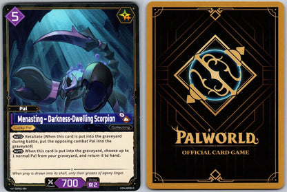 Menasting – Darkness-Dwelling Scorpion EBP01-084 U Palworld Dawn of Palpagos NM