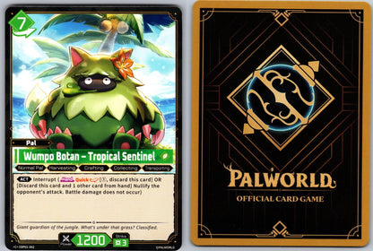 Wumpo Botan – Tropical Sentinel EBP01-062 C Palworld Dawn of Palpagos Near Mint