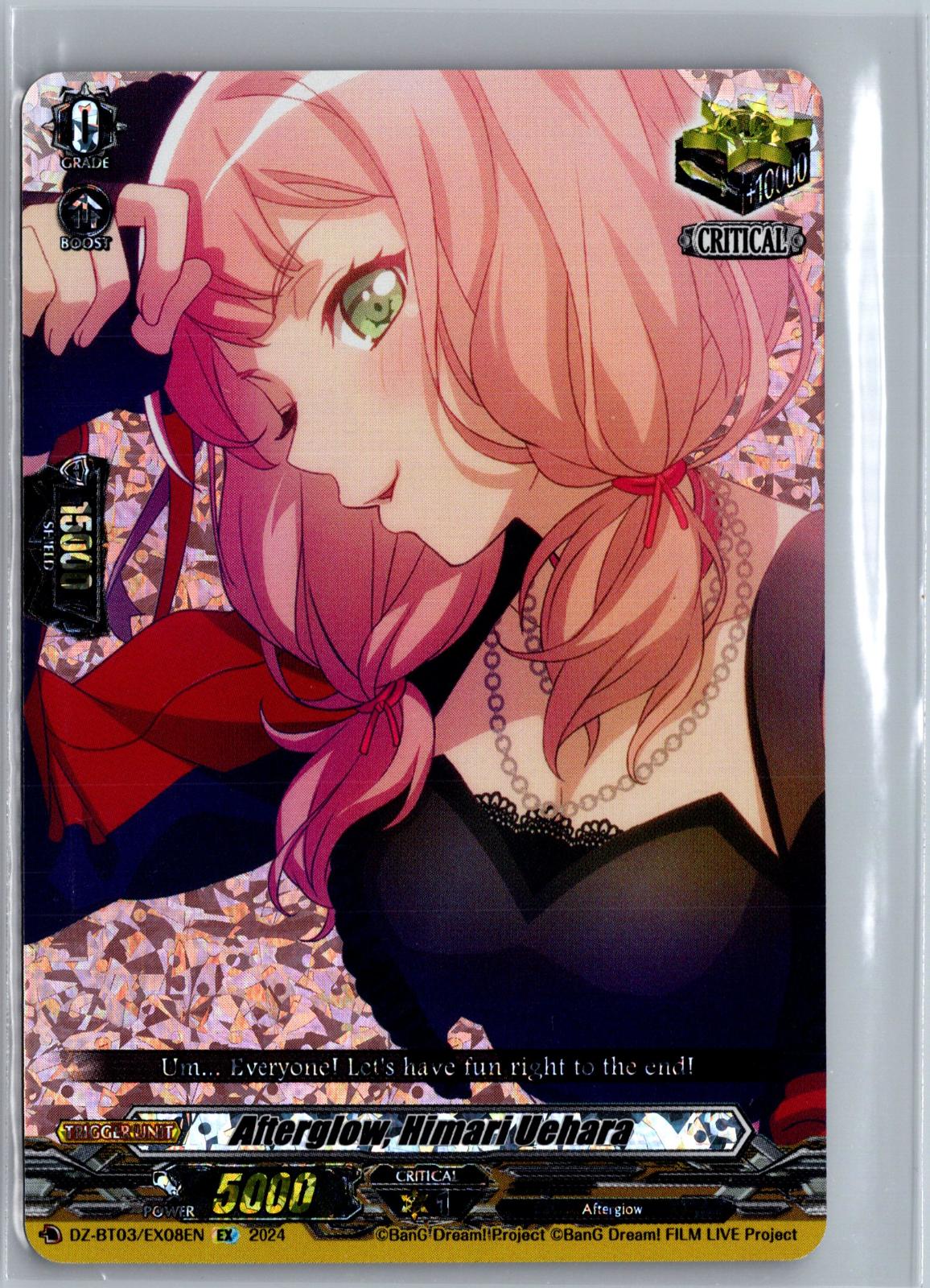Afterglow, Himari Uehara (EX) DZ-BT03/EX08EN Cardfight!! Vanguard DZ-BT03: Dimensional Transcendence NM