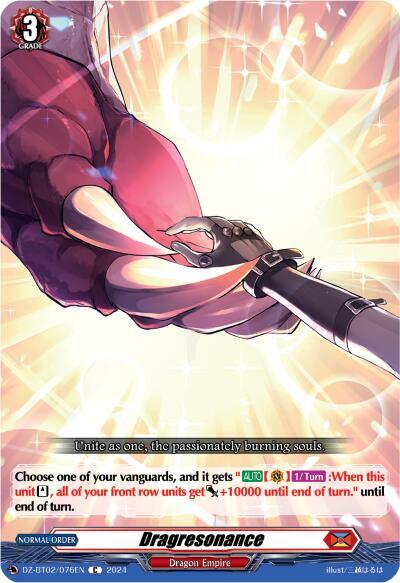 Dragresonance DZ-BT02/076EN Cardfight!! Vanguard DZ-BT02: Illusionless Strife NM