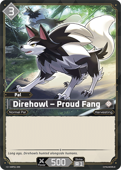 Direhowl – Proud Fang EBP01-099 C Palworld Dawn of Palpagos Near Mint