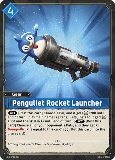 Pengullet Rocket Launcher EBP01-044 R Dawn of Palpagos Near Mint