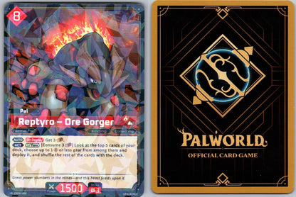 Reptyro – Ore Gorger EBP01-005 R Palworld Dawn of Palpagos Near Mint